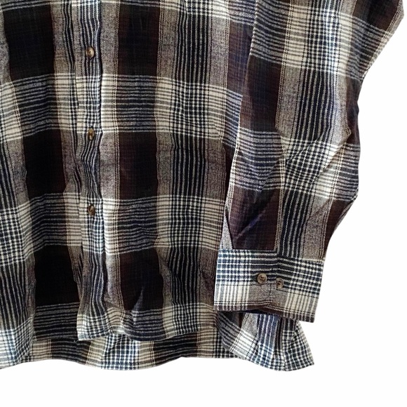 Grunge Flannel Shirt BACKPACKER SPORTSWEAR XL Tall Men’s Button Down Plaid - Picture 3 of 9